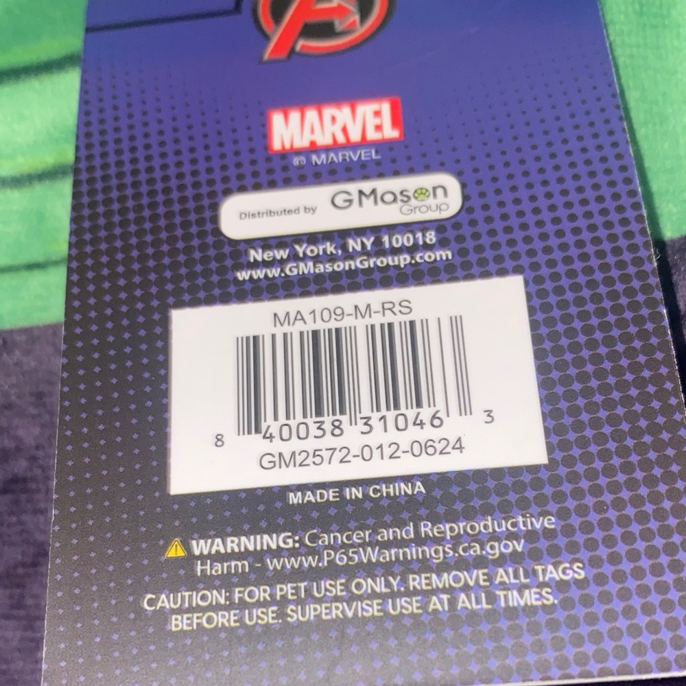 Marvel Green and Black Superhero puppy Costume - Picture 4 of 7